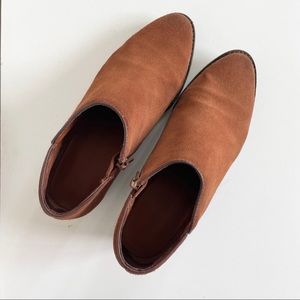 Lucky Brand suede brown booties